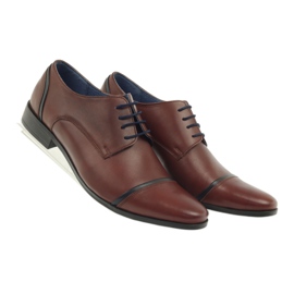 Ciabatte da uomo VENI VICI 149 marroni marrone blu navy 4