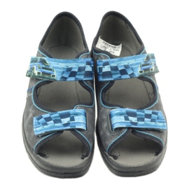 Befado 969y117 sandali grigi blu grigio 3