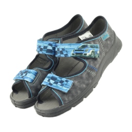 Befado 969y117 sandali grigi blu grigio 4