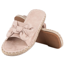Infradito espadrillas in camoscio marrone 2