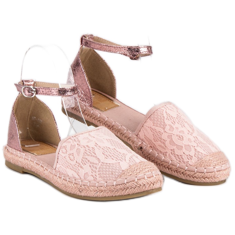 Nio Nio Espadrillas in pizzo rosa 1