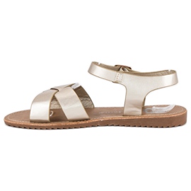 Anesia Paris Sandali dorati da donna d'oro 1