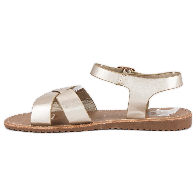 Anesia Paris Sandali dorati da donna d'oro 1