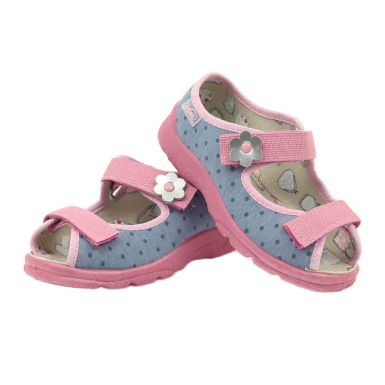 Sandali da bambino Befado 969x093 grigio rosa 3
