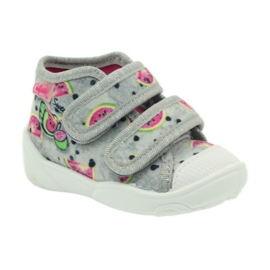 Ciabatte sneakers in angurie grigie Befado grigio verde rosa 1
