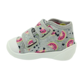 Ciabatte sneakers in angurie grigie Befado grigio verde rosa 2