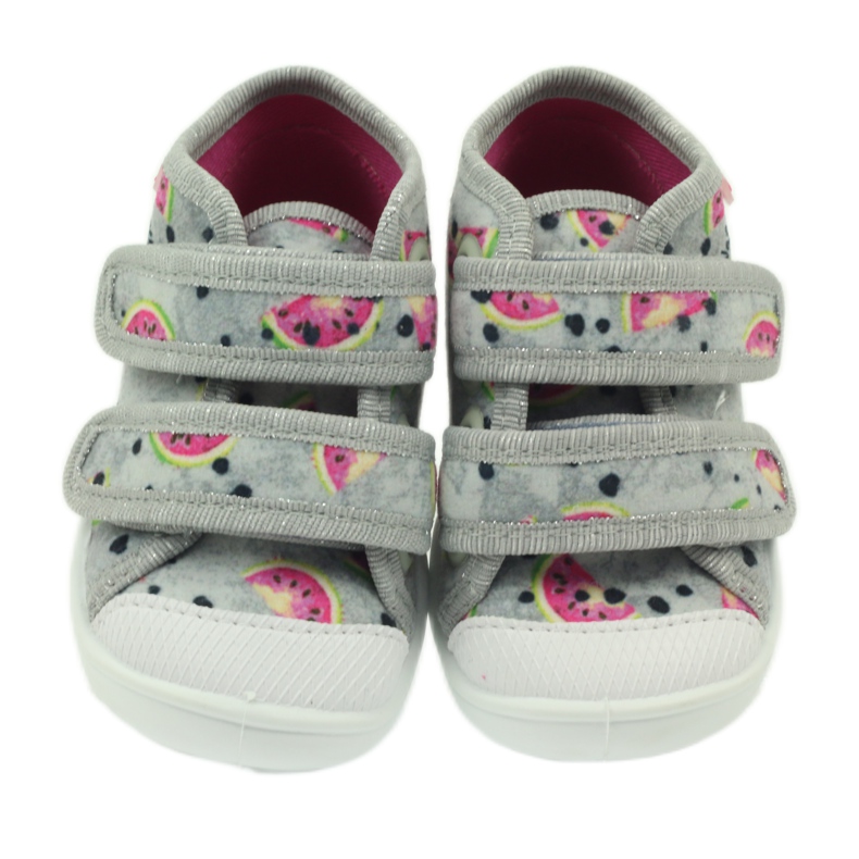 Ciabatte sneakers in angurie grigie Befado grigio verde rosa 3