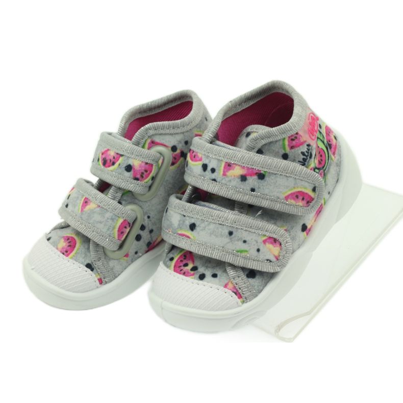 Ciabatte sneakers in angurie grigie Befado grigio verde rosa 4