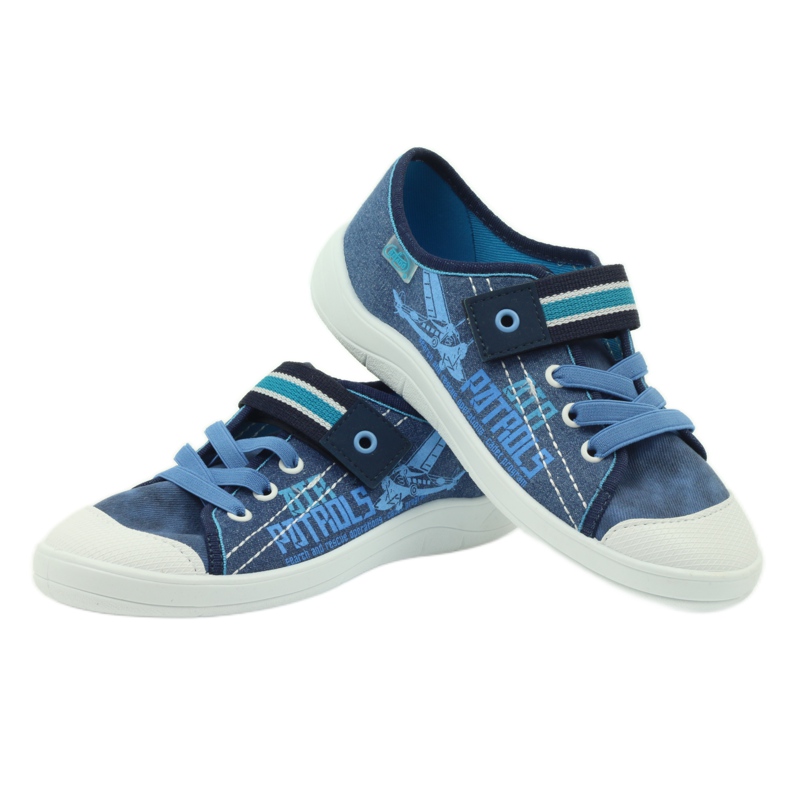 Ciabatte delle Sneakers da bambino Befado 251y092 blu blu navy 3