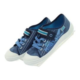 Ciabatte delle Sneakers da bambino Befado 251y092 blu blu navy 4
