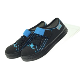 Ciabatte sneakers nere Befado 429x007 nere nero blu 4
