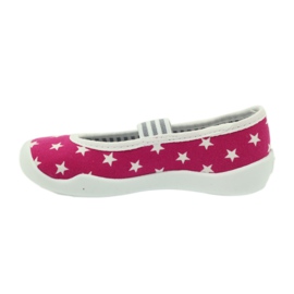 Befado scarpe per bambini ballerine pantofole 193x063 bianco rosa 2