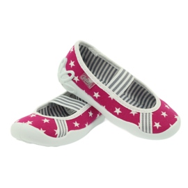 Befado scarpe per bambini ballerine pantofole 193x063 bianca rosa 4