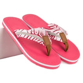 Ax Boxing Infradito in tessuto rosa 1