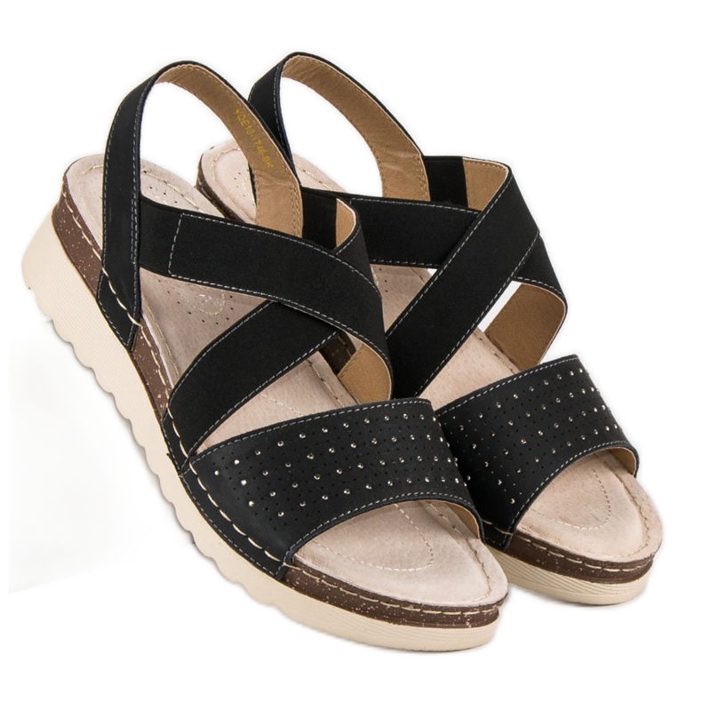 Sandali vinceza slip-on nero 2