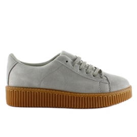 Creepers sulla suola in gomma K-95 LT grigio 1