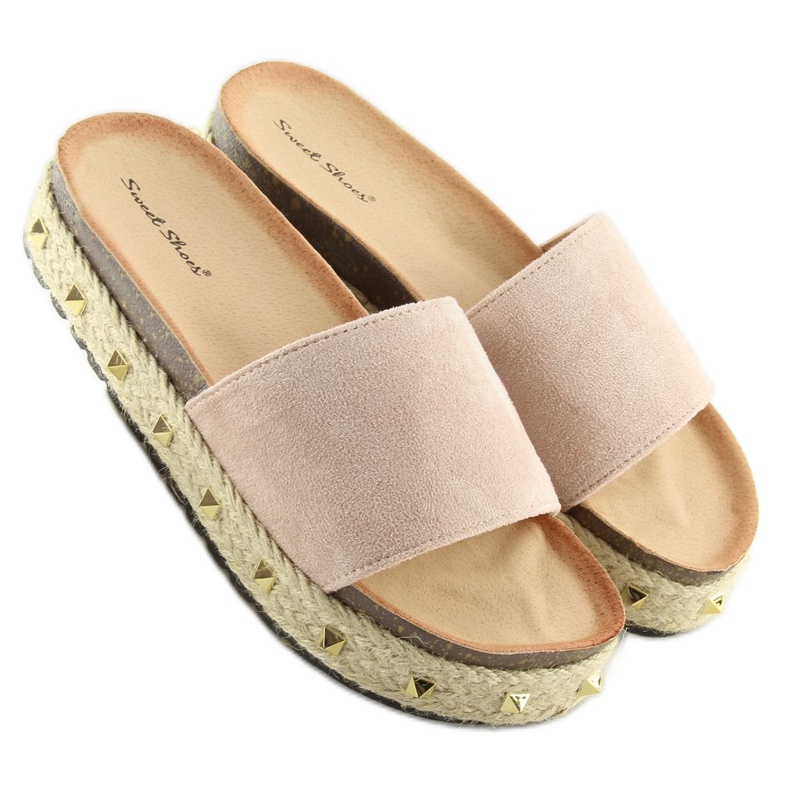 Ciabatte LS51 espadrillas beige garofano 2