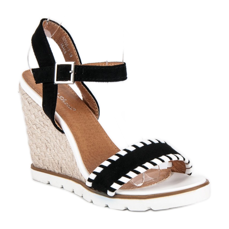 Sweet Shoes Espadrillas nere sulle zeppe nero 1