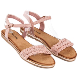 Super Me Sandali bassi in camoscio rosa 1
