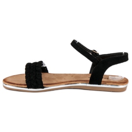 Super Me Sandali bassi in camoscio nero 1