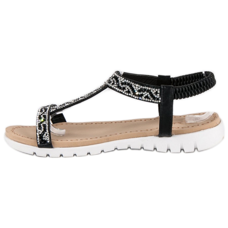 Juliet Comodi sandali elastici nero 1