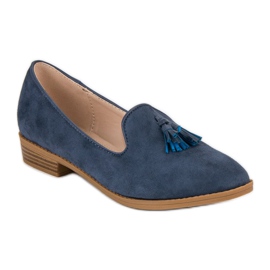 SDS Signori della pelle scamosciata alla moda blu 1