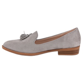 SDS Signori alla moda in pelle scamosciata grigio 1