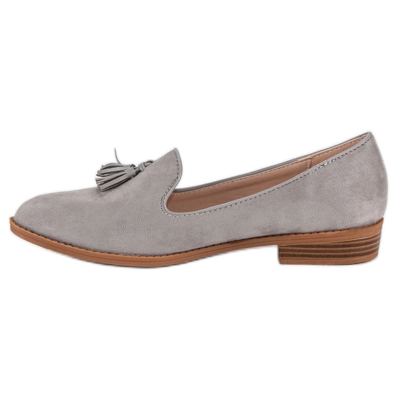 SDS Signori alla moda in pelle scamosciata grigio 1