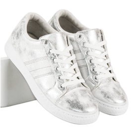 Sport Sneakers annodate argento grigio 2