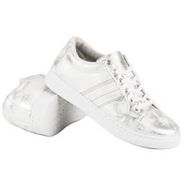Sport Sneakers annodate argento grigio 1