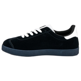 Sneakers in pelle scamosciata MCKEYLOR bianco blu navy 1