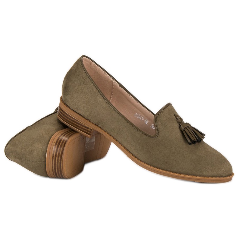 SDS Signori alla moda in pelle scamosciata verde 1