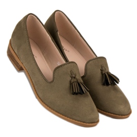 SDS Signori alla moda in pelle scamosciata verde 2