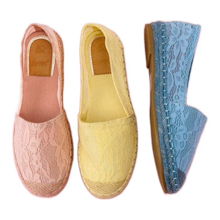 Seastar Espadrillas in pizzo giallo 1
