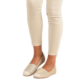 Espadrillas glitterate giallo 1