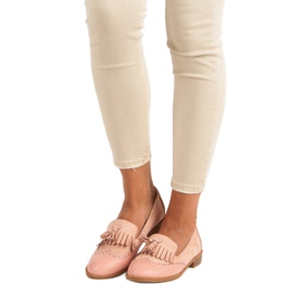 SDS Mocassini rosa con frange 1