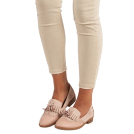 SDS Mocassini beige con frange 1