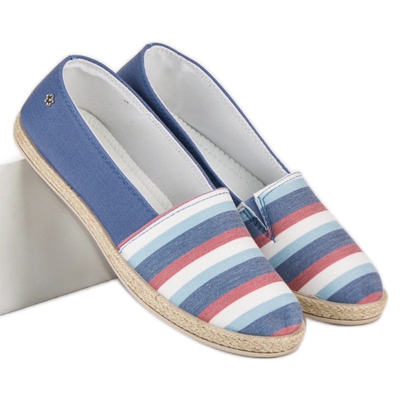 Vices Slip on vice espadrillas blu 2