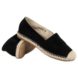 Best Shoes Espadrillas in camoscio nero 1