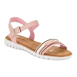 Top Shoes Sandali da donna casual rosa 2