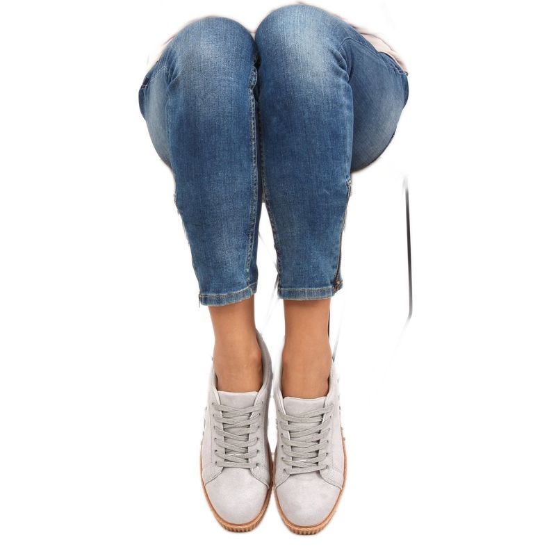 Creepers sulla suola in gomma K-95 LT grigio 2