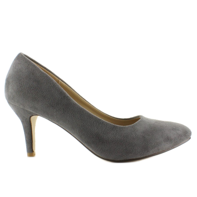 Décolleté grigie M246 basse in camoscio grigio 1