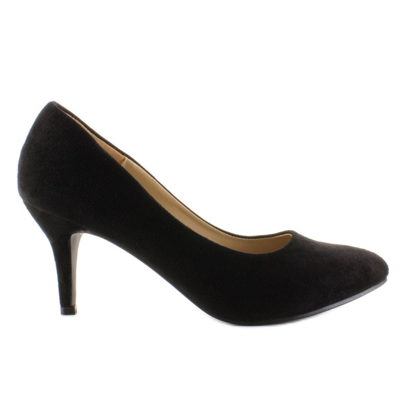 Décolleté M246 nere basse in camoscio nero 1