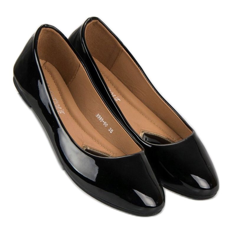 Ballerine laccate nero 2