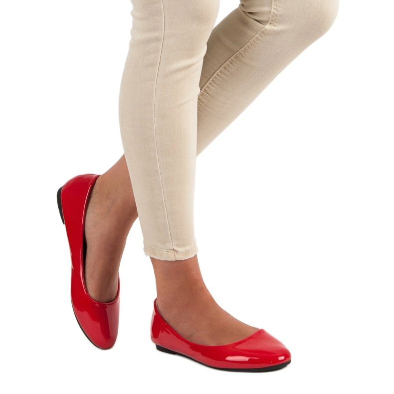 Diamantique Ballerine laccate rosso 2