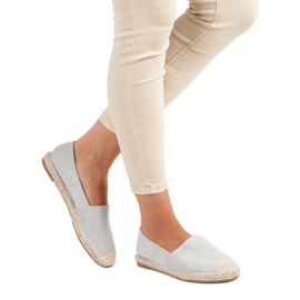 Best Shoes Espadrillas in camoscio grigio 2