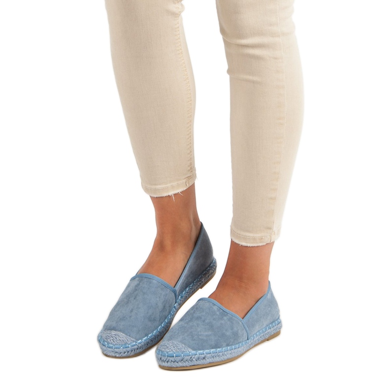 Nio Nio Espadrillas in camoscio blu 1