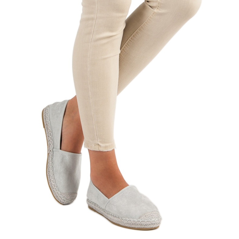 Nio Nio Espadrillas in camoscio grigio 2