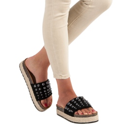 Sergio Todzi Ciabatte alla moda da donna nero 2