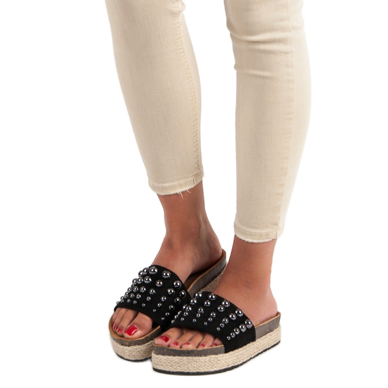 Sergio Todzi Ciabatte alla moda da donna nero 1